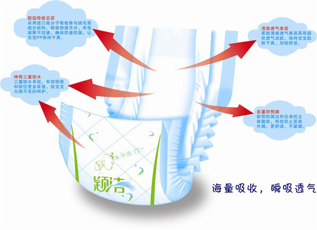 穎潔干爽棉柔紙尿片