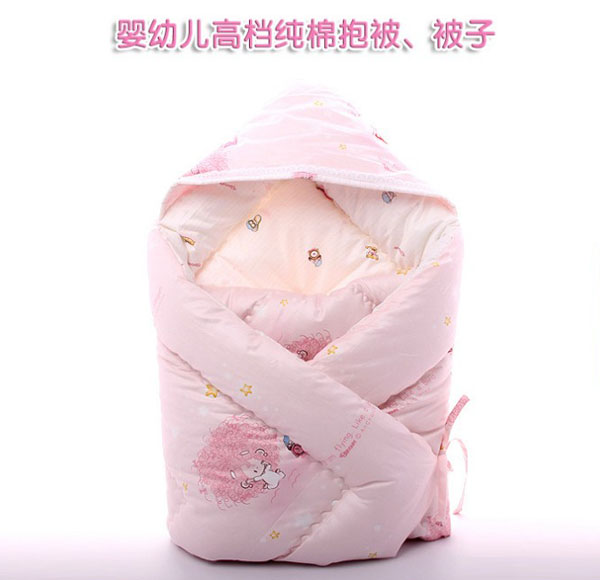 堡嬰寶全棉嬰兒抱被