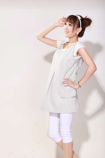 育靈龍盼盼肩帶防護衫灰色