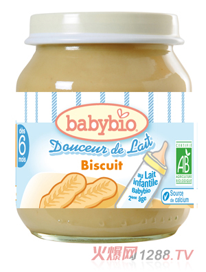 babybio香濃牛奶慕斯(餅干)