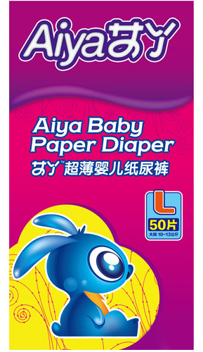 艾丫超薄嬰兒紙尿褲L