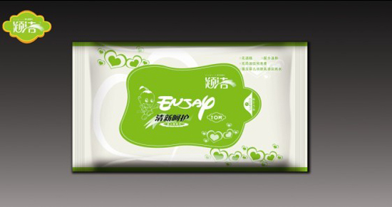 穎潔清新呵護(hù)柔濕巾10片