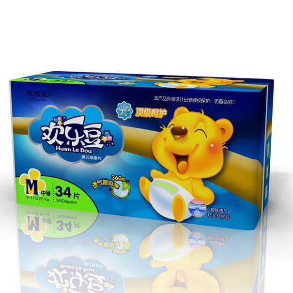 歡樂豆卡通紙尿片M號(hào)