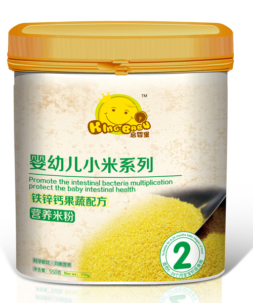 鐵鋅鈣果蔬小米米粉2段