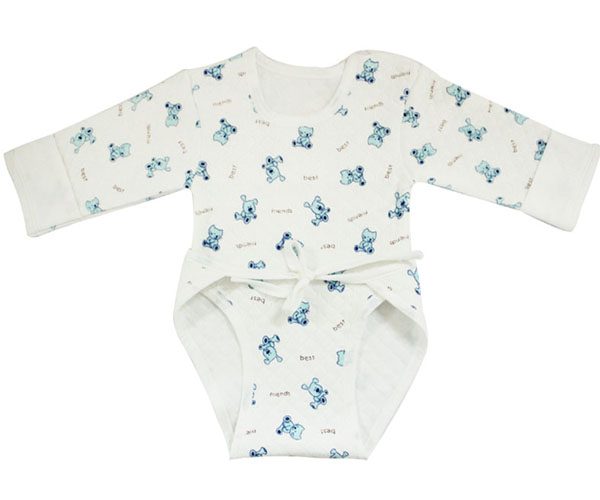 亨藝開(kāi)陽(yáng)肩開(kāi)扣保暖長(zhǎng)袖哈衣(藍(lán)色)