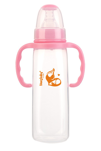 好氏嬰童粉色標(biāo)口直身PP奶瓶