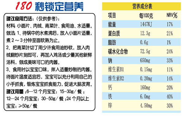 貝暢營(yíng)養(yǎng)米粉簡(jiǎn)介