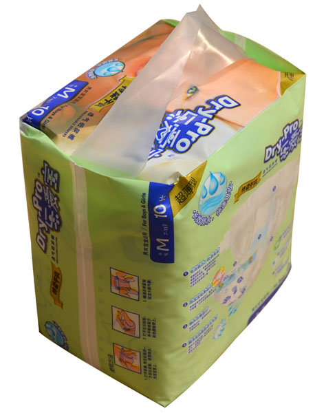 樂(lè)愛(ài)寶超薄型特柔干爽透氣紙尿褲M10片