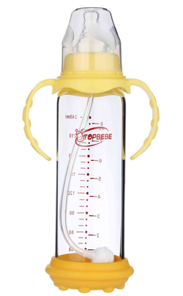 淘寶樂標口玻璃奶瓶240ml