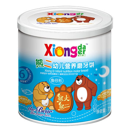 熊大熊二牌熊二幼兒營(yíng)養(yǎng)磨牙餅(魚(yú)仔形)