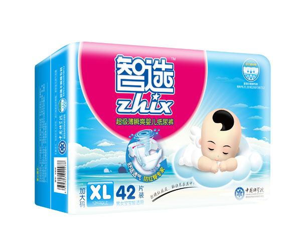 智選超級(jí)薄瞬爽嬰兒紙尿褲XL