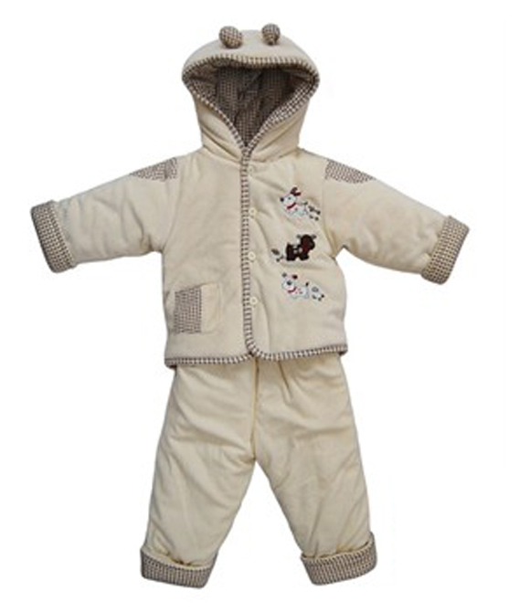 嬰比迪剪絨開胸連帽套