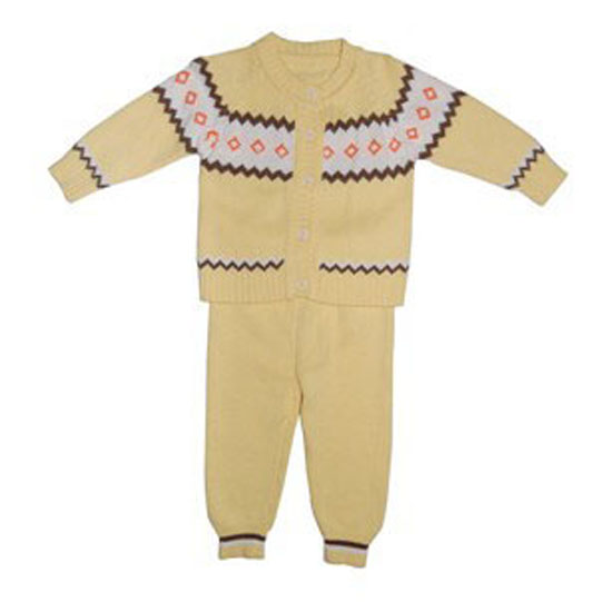 嬰比迪波浪提花開胸套