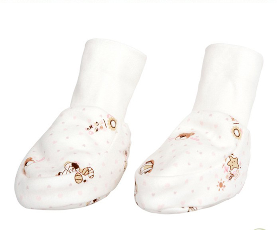棉果果春秋純棉嬰兒腳套