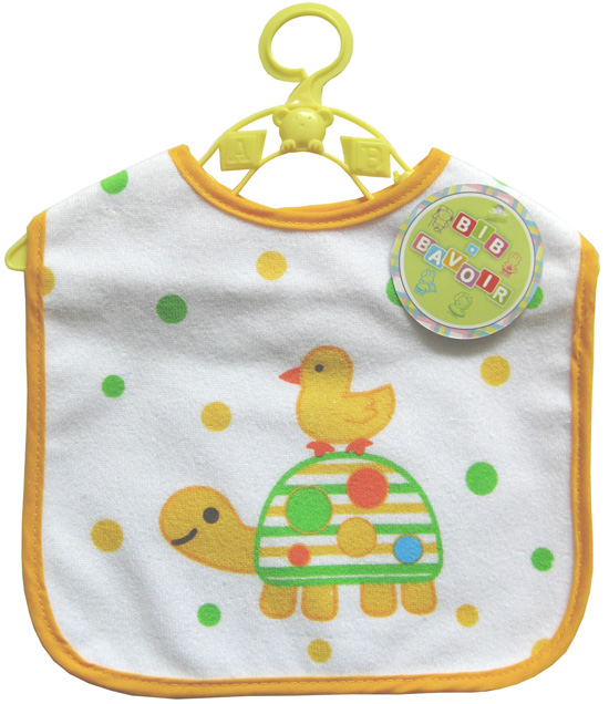 潤羽康印花圍兜黃色