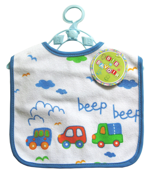 潤(rùn)羽康印花圍兜藍(lán)色