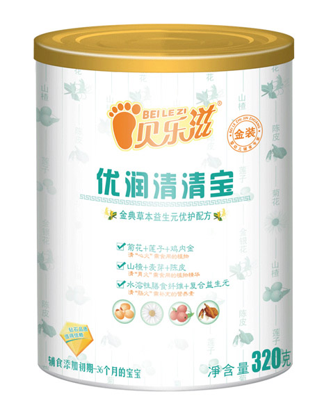 貝樂滋金典草本益生元優(yōu)護配方優(yōu)潤清清寶