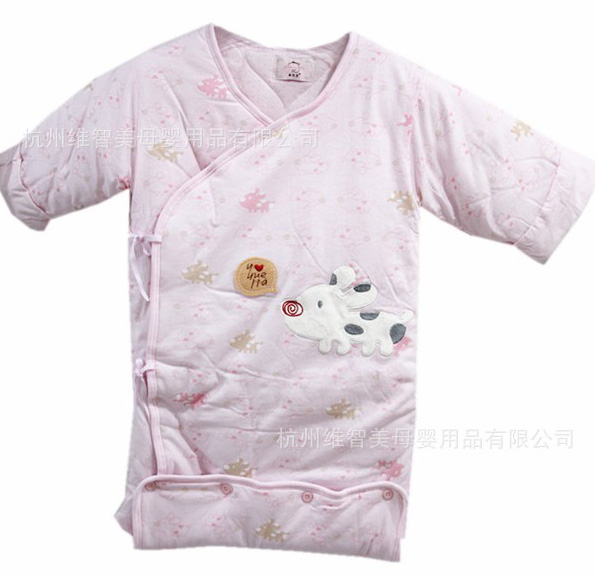 嬰悅家純棉帶袖嬰兒睡袋