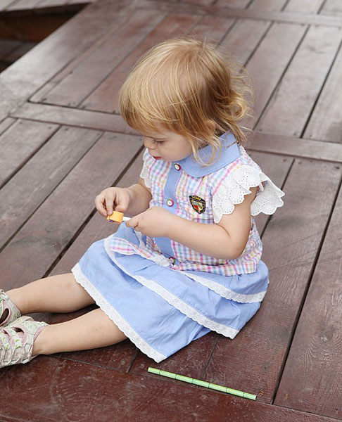 摩可拿藍(lán)色格調(diào)蛋糕裙