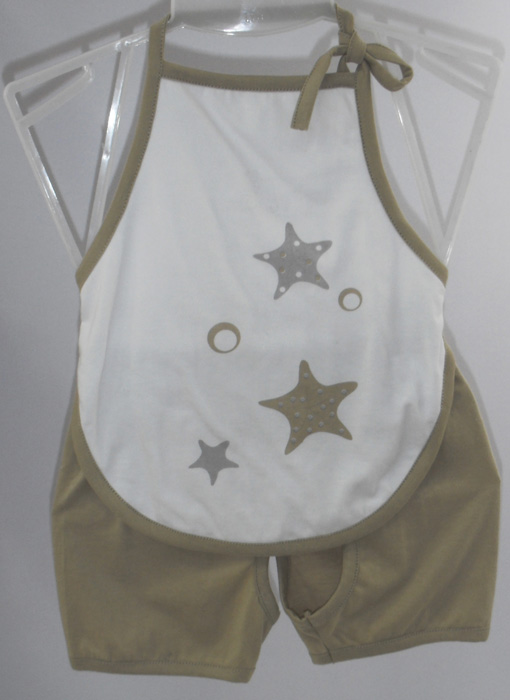 娃愛的蓓蓓夏季純棉肚兜套裝