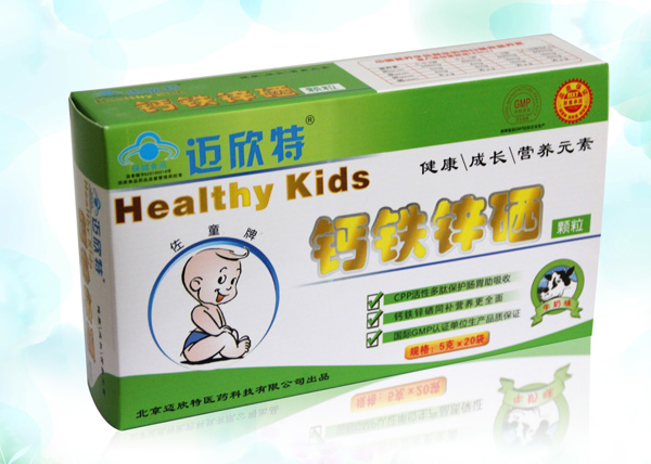 邁欣特鈣鐵鋅硒顆粒綠色裝