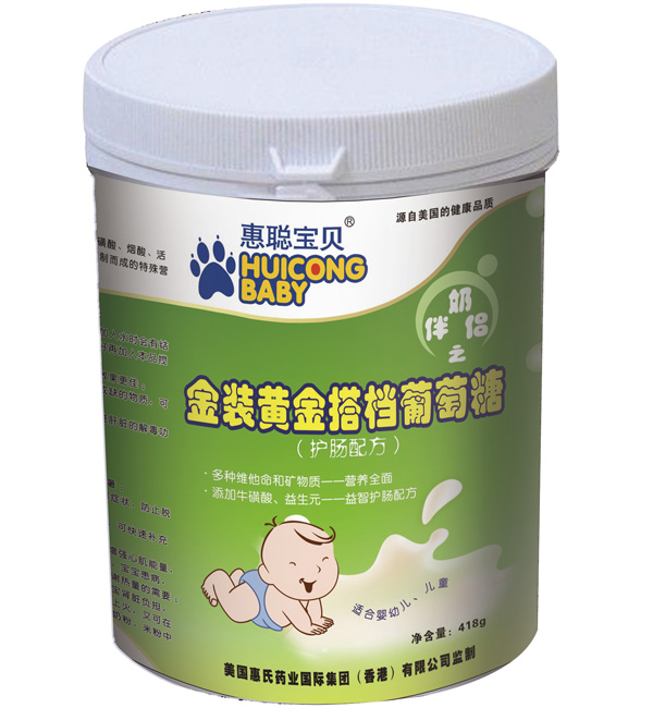 惠聰寶貝金裝黃金搭檔葡萄糖418克
