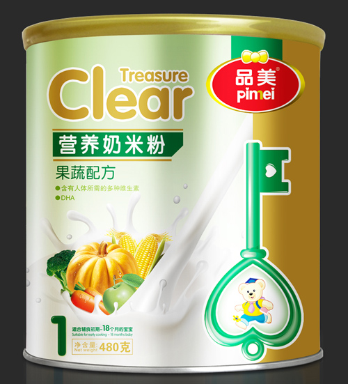 品美果蔬配方奶米粉1段