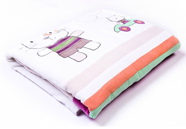 母之戀貓Bby天鵝絨嬰兒被子