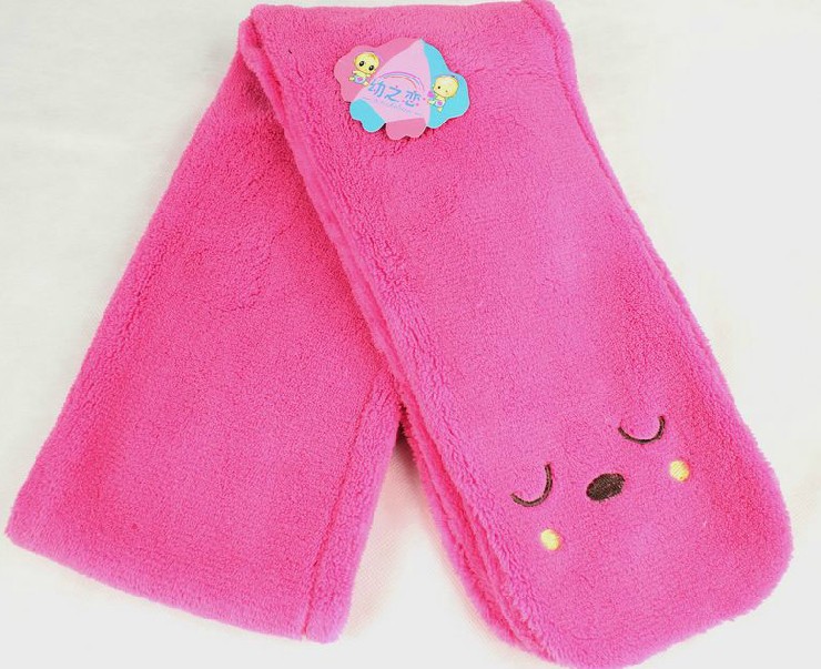 幼之戀小水熊幼兒圍巾粉色