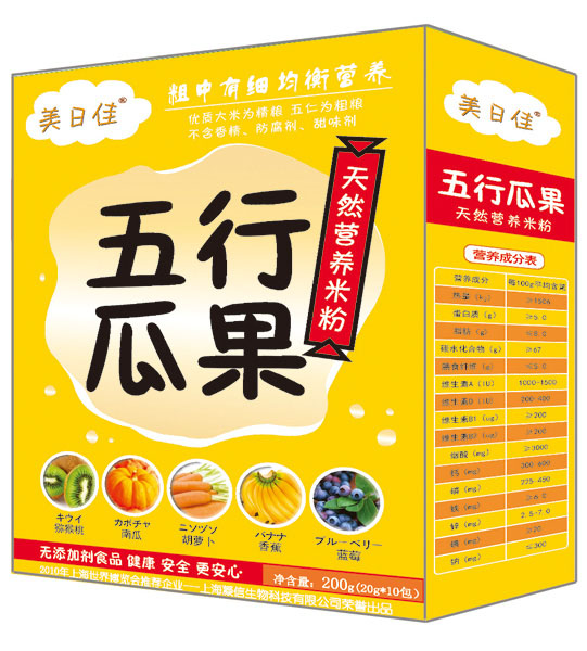 美日佳五行瓜果營養(yǎng)米粉