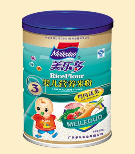 美多樂雞肉蔬菜嬰兒營養(yǎng)米粉3段