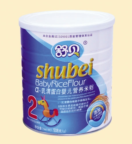 舒貝聽裝α-乳清蛋白嬰兒營(yíng)養(yǎng)米粉2段