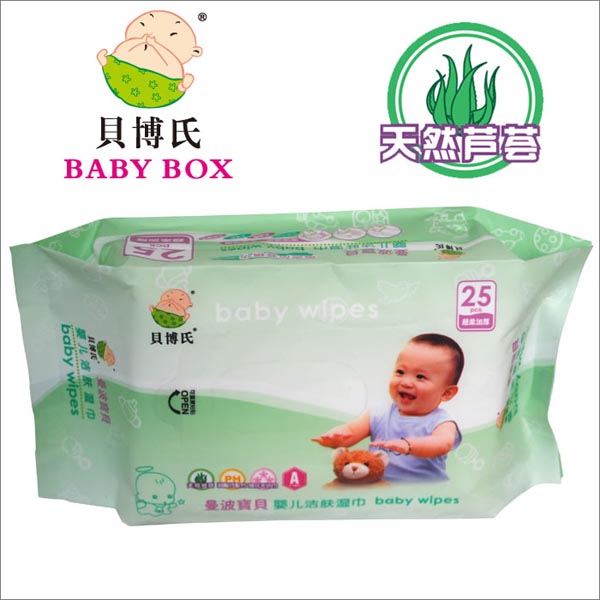 貝博氏蘆薈保濕潔膚濕巾25片