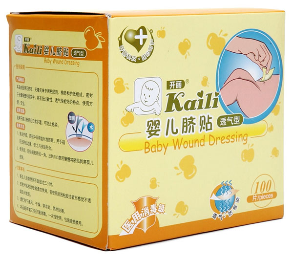 開麗嬰兒臍貼透氣型100片