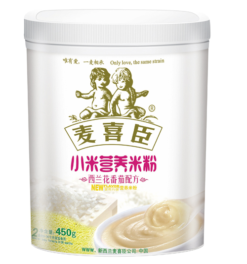 麥喜臣小米營(yíng)養(yǎng)米粉西蘭花番茄配方罐裝