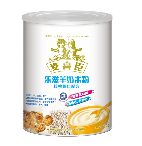 麥喜臣樂滋羊奶米粉核桃薏仁配方(聽裝)