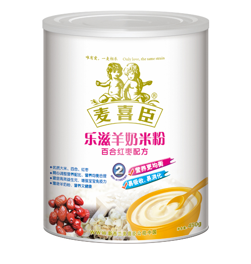 麥喜臣樂滋羊奶米粉百合紅棗配方(聽裝)