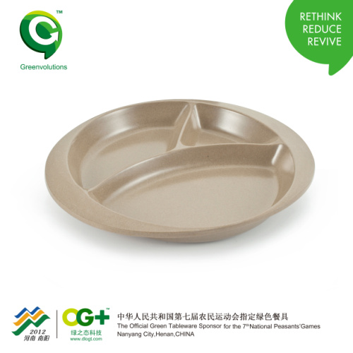 綠之態(tài)兒童三格餐盤