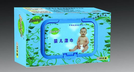 倍爾潔40片盒裝嬰兒濕巾