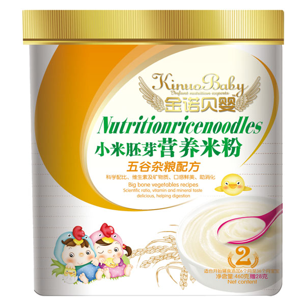 金諾貝嬰五谷雜糧配方小米胚芽營養(yǎng)米粉