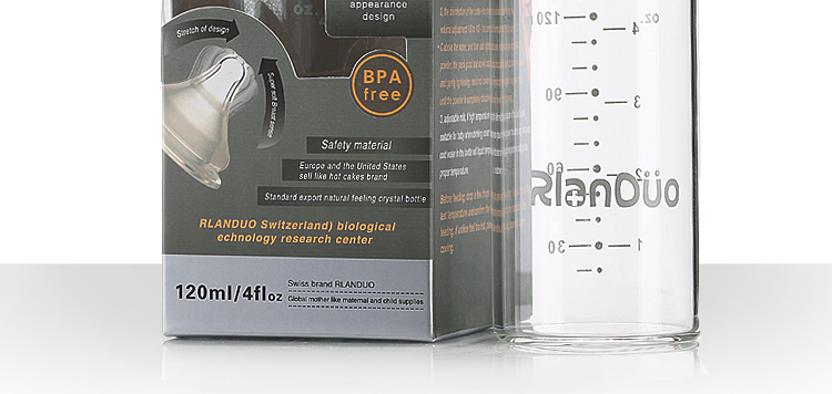 AD305標(biāo)準(zhǔn)口徑玻璃奶瓶