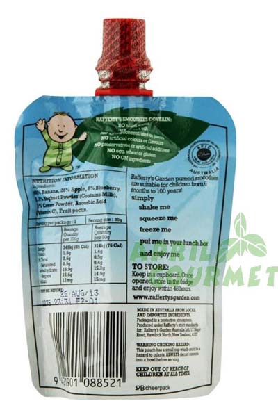 葉子嬰兒香蕉藍莓味優(yōu)酸飲料