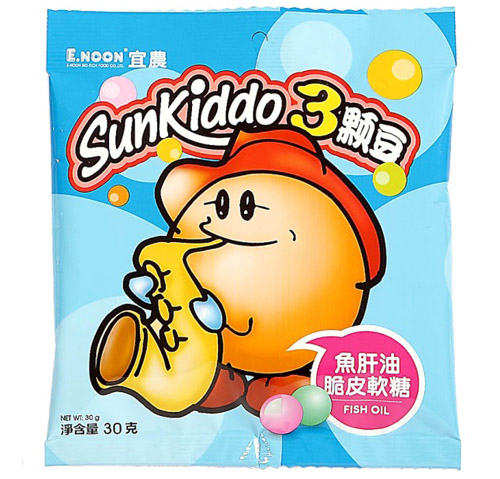 sun kiddo魚肝油脆皮軟糖30g
