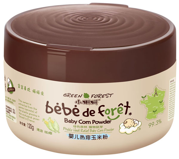 小蝌蚪嬰兒熱痱玉米粉