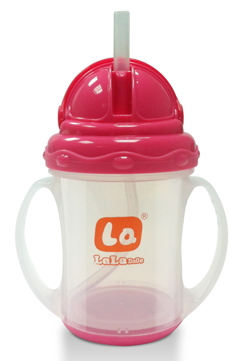 樂樂寶貝帶炳吸管學飲杯