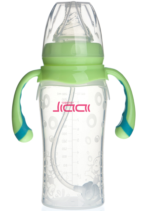 佳愛自動硅膠奶瓶(寬口徑)300ml