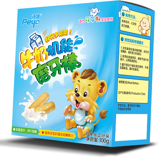 沛悠牛奶機能磨牙棒