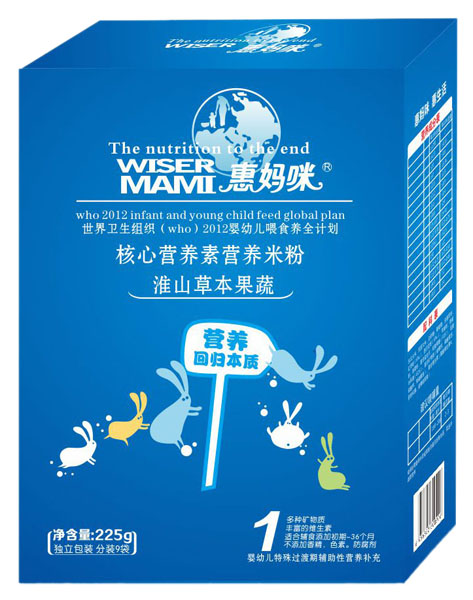 惠媽咪淮山草本果蔬核心營養(yǎng)素營養(yǎng)米粉225g