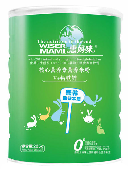 惠媽咪V+鈣鐵鋅核心營(yíng)養(yǎng)素營(yíng)養(yǎng)米粉罐裝