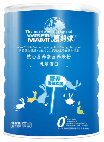惠媽咪乳基蛋白核心營(yíng)養(yǎng)素營(yíng)養(yǎng)米粉225g